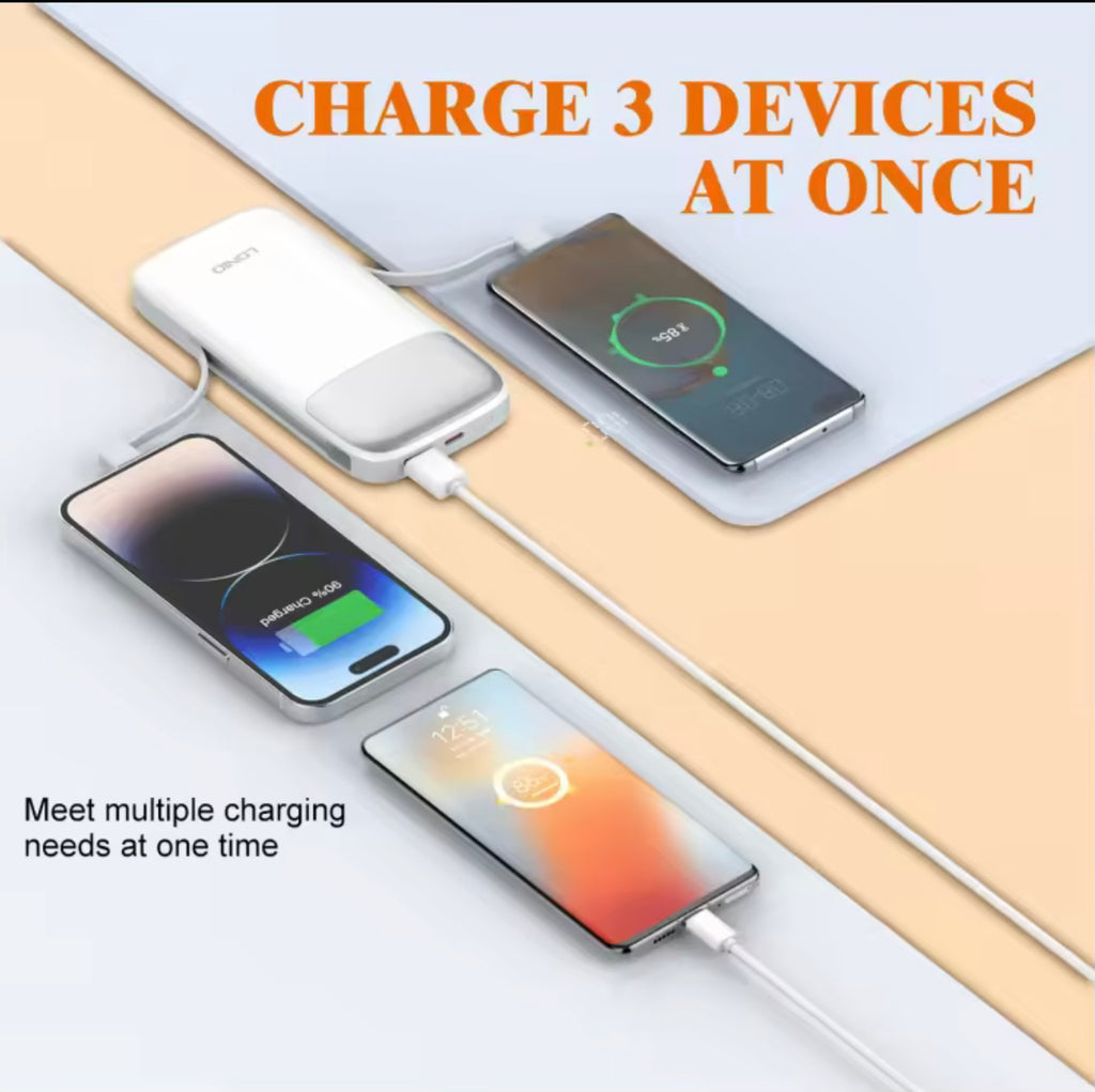 LDNIO Powerbank 10,000 mAh - Schnellladen 22,5W